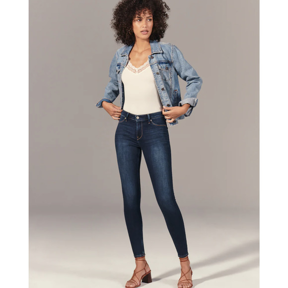 Abercrombie & Fitch Jean Leggings Skinny Blue Jean - Picture 2 of 13